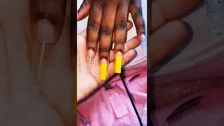 DRIPPY YELLOW PROM NAILS USING @MakarttOfficial  POLYGEL USE MY DC &ldquo;SHAYEM15&rdquo; #shortsfeed #nailart