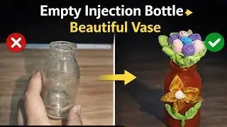 Waste Injection Bottle Reuse Idea Beautiful DIY Empty Medicin Bottle into Flower Vase Easy HomeDecor