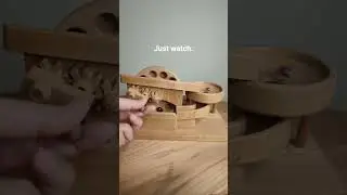 Watch the smooth marble motion till the end. Silent and satisfying.　 #marblerun #calm #satisfying