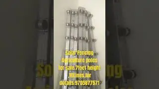 Solar Fencing Materials All Are Available.For Details:9705877571.#solarfencing #solarfencingforacre