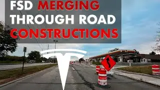 FSD Merging Through Road Construction