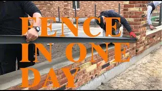 Metal Fence in 1 Day 😱 Is It Possible?#fence #construction #diy #building