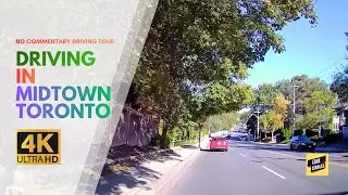 Midtown Toronto Drive to Yonge Street (4K) | Real City Traffic POV