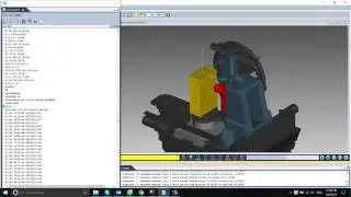 MasterCAM Mill 3.5 Axis Simulation G-Code with Vericut