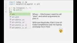 Kite's Line-of-Code Completions for Python