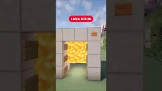 Minecraft Lava Door Easy Build