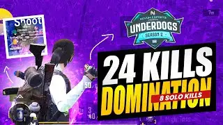 24 Kills Domination in Finals | Solo 8 Kills | Team Undead Flames | Tournament Pov | Marvish #bgmi