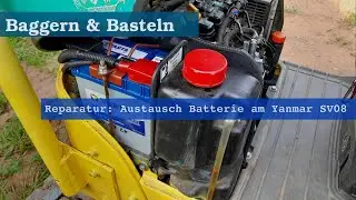 Reparatur: Austausch Batterie am Yanmar SV08