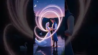 Reborn as a Swan for Love || Pixar 3D #pixar3d #shortstory #love #lovestatus #animated #story