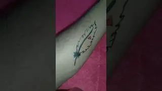 How to make bird feather tattoo ✨️🕊️🕊️🕊️✨️ #shorts