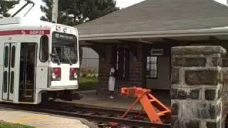 Sharon Hill PA Station SEPTA 102 Trolley Line