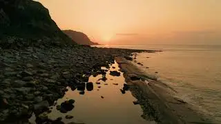 Sunrise, Hastings, East Sussex - 4k Drone footage