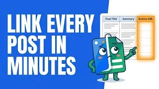 Internal Linking Your Blog Posts with AI in Google Sheets - SheetXAI