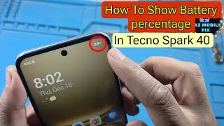 How to Show Battery Percentage in Tecno Spark 40  Status Bar Battery Icon Settings 2025