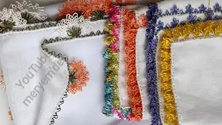 İğne Oyası Bebek Mendili Modelleri