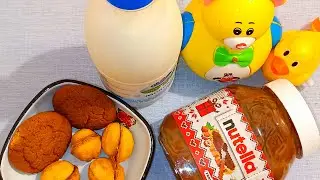 Nutella milkshake life hack. Satisfying ASMR. #nutella #milkshake #asmr