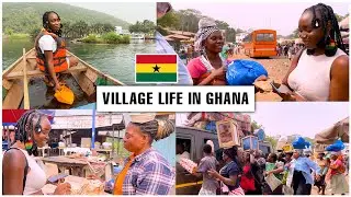 A Nigeria🇳🇬Trying STREET FOODs In A Typical GHANAIAN🇬🇭 Village For The FIRST Time! Living in Ghana