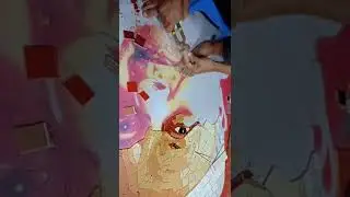 tiles mural portrait