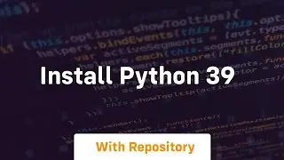 install python 39