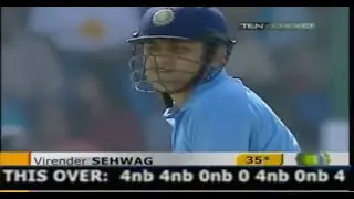 17 runs of 1 ball - Sehwag destroys Pakistan in Karachi (2004) 🥳🥳