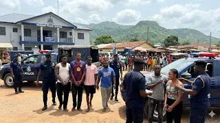 How Ghana Police brilliantly ARRESTED these 5 people for kidnapping 2 men around Nsawam