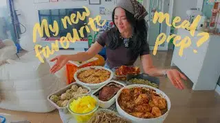 Japanese & Korean inspired meal prep ✌🏼 | healthy & high protein + fiber