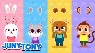 Please Find My Ears｜Help the Animal Friends!｜Animal Songs｜Kids Songs｜JunyTony