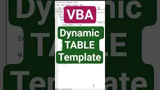 Макрос Excel VBA: автоматическое создание динамической таблицы еженедельных продаж из любой ячейк...