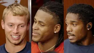 Efton Chism III, DeMario Douglas, Kyle Dugger, & More Address the Media | Patriots Press Conference