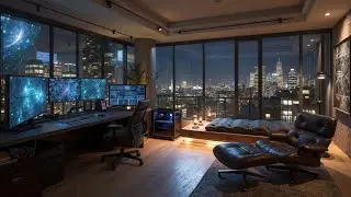 Deep Work Music ~ Focus & Concentration for Coding ~ Night City Ambient Study