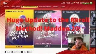 Huge Update to the Reroll Method! Madden 20!