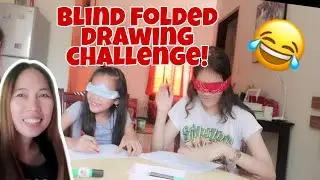 BLIND FOLDED DRAWING CHALLENGE