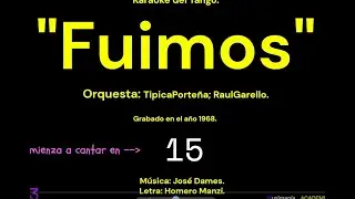 Karaoke del Tango:  