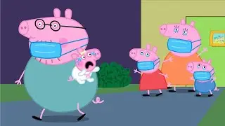 Daddy Pig carries Evie Pig into quarantine area - Peppa Funny Animation