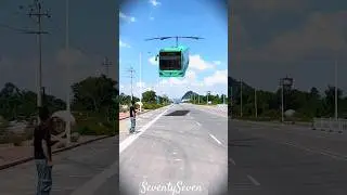 Flying bus🚌3D Special Effects | 3D Animation #shorts #SeventySeven