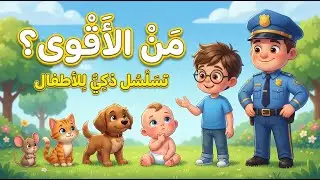 من الأقوى؟ 🐭🐱🐶👮‍♂️ | أغنية تعليمية ذكية للأطفال 👶 | NaNa Banana 🍌