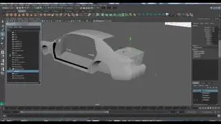Maya 2016 car modeling video 7