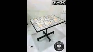 Buy turkish tile center table for your cafe, hotel, restaurant, rooftop