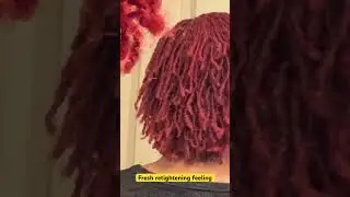 Fresh #retie on my 14 month old #microlocs                              #blackhair #finehair #locs