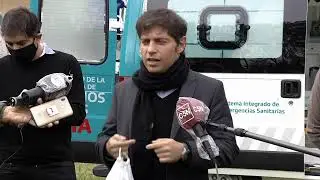 17/04/2020 | Axel Kicillof recorre el centro logístico El Dique