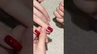 Red Cat Eye Nail Art#nails #nailart #nail #naildesign