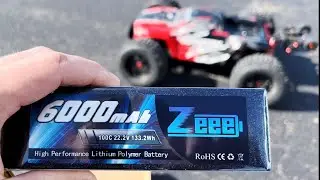 Arrma Kraton EXB ~ FIRST Test Of BRAND NEW ** 6s Zeee 6000mah 100c Lipo Battery