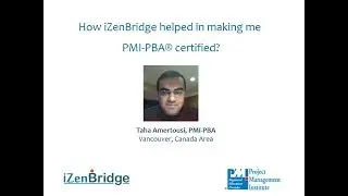Certified Professional in Business Analysis - PMI-PBA&reg; - Taha Amertousi