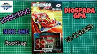 Unboxing Mini 4wd DIOSPADA GPA Xinghui VS Chassis (Bootleg) [ミニ四駆]