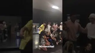 Bailey May at the studio / Now United's rehearsal