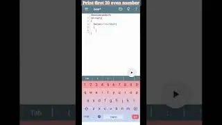 Print first 20 even numbers programming in c language #shorts #programmer