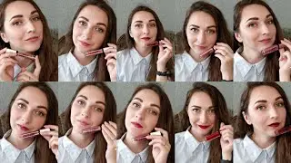 10 матовых помад catrice matt pro ink/ свотчи на губах!