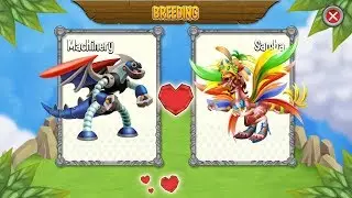 Samba Dragon vs Machinery Dragon Breeding Exclusive 2018 Dragon City