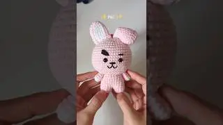 Found this adorable BT21 Cooky pattern on YT and had to try it!  #crochetcooky #amigurumi #bt21