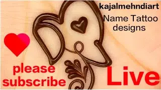Your Name✨✍️💌 Live Writing 😍 | Unique Style Name Art | Mehndi Design Live | Unique Handwriting Art